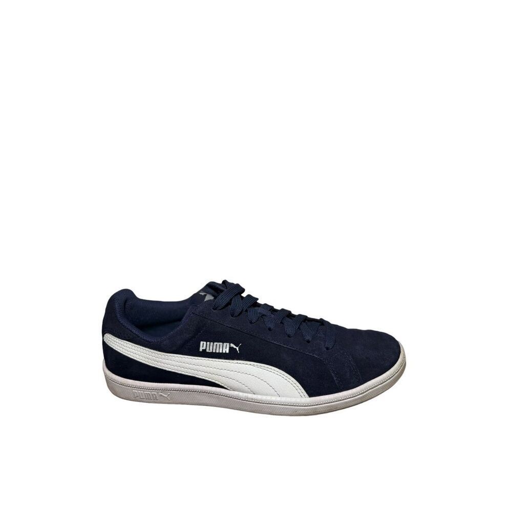 Puma Men’s Navy Suede Sneakers with White Formstrip size 8.5